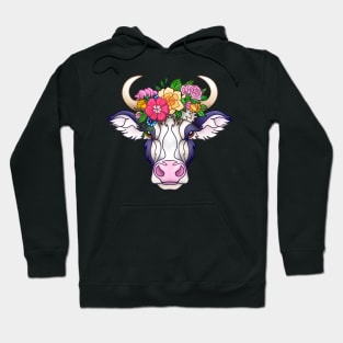 Bohemian cow Hoodie